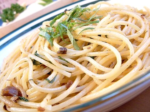 【にしんうま煮】と青しそのスパゲティ